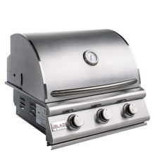Load image into Gallery viewer, Blaze BLZ-3LBM NG/LP 25-Inch 3-Burner Built-In Propane Gas Grill
