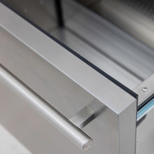 Load image into Gallery viewer, Blaze 23.5-Inch 5.1 Cu. Ft. Outdoor Rated Stainless Steel Double Drawer Refrigerator - BLZ-SSRF-DBDR5.1
