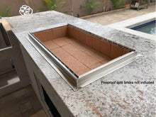 Load image into Gallery viewer, 36″ Stone Series Drop in Charcoal Grill for Kabobs - 17 skewer capacity