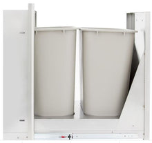 Load image into Gallery viewer, Blaze 20-Inch Roll-Out Stainless Steel Double Trash / Recycling Bin - Model: Blaze BLZ-TREC-DRW-H