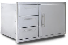 Load image into Gallery viewer, Blaze 39-Inch Stainless Steel Access Door & Triple Drawer Combo - Model: BLZ-DDC-R-39-LTSC