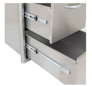 Blaze 39-Inch Stainless Steel Access Door & Triple Drawer Combo - Model Number BLZ-DDC-R-39-LTSC