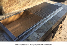 Load image into Gallery viewer, 42″ Stone Series Drop in Charcoal Grill for kabobs 20 skewer capacity