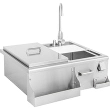 Load image into Gallery viewer, Blaze 30-Inch Beverage Center w/ Sink &amp; Ice Bin Cooler - BLZ-30CKT-SNK

