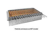 Load image into Gallery viewer, 36″ Stone Series Drop in Charcoal Grill for Kabobs - 17 skewer capacity
