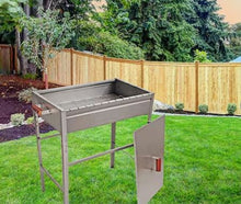 Load image into Gallery viewer, Traditional Large Tall With Feet Legs Persian Middle Eastern Arabic Turkish Galvanized BBQ Charcoal Grill Mexican Style Iranian Mangal Kabob Paz
