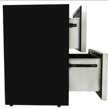 Load image into Gallery viewer, Blaze 23.5-Inch 5.1 Cu. Ft. Outdoor Rated Stainless Steel Double Drawer Refrigerator - BLZ-SSRF-DBDR5.1
