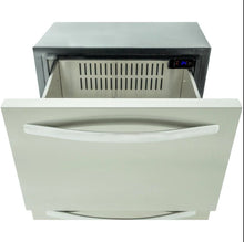 Load image into Gallery viewer, Blaze 23.5-Inch 5.1 Cu. Ft. Outdoor Rated Stainless Steel Double Drawer Refrigerator - BLZ-SSRF-DBDR5.1
